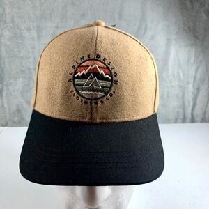 Alpine Design Faux Melton Mountain Patch Cap Men's OS‎ Tan Wool Snapback Hat